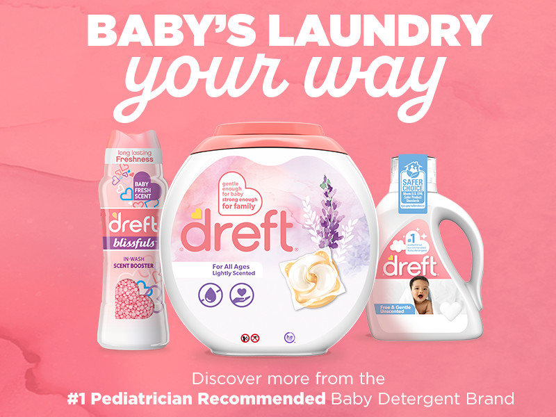 Laundry Detergent Pacs, Lightly Scented, Lavender, For Baby and Family, XL Pacs,