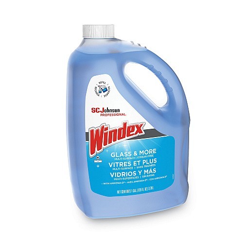 Windex® Glass Cleaner with Ammonia-D, Unscented, 1 Gallon Bottle