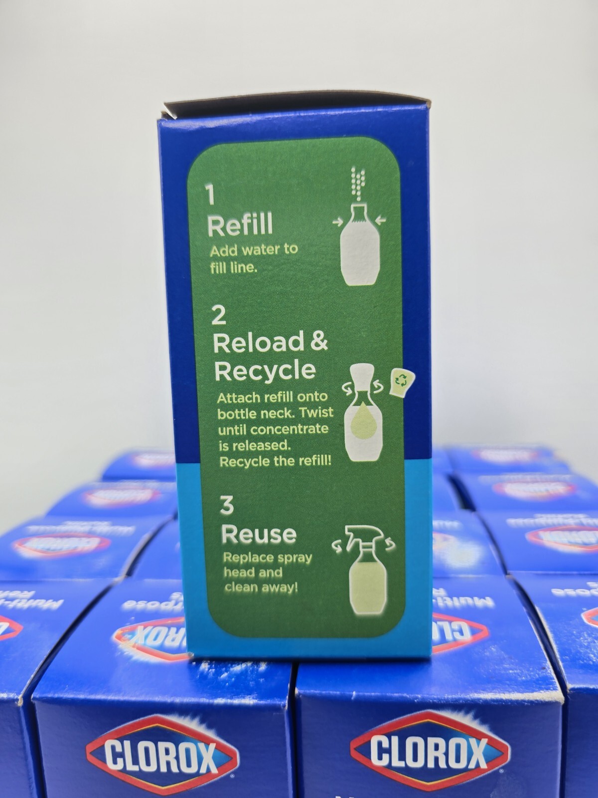 Lot Of 17 Clorox Multi-Purpose Cleaner Refills 2 pack Crisp Lemon New in Box