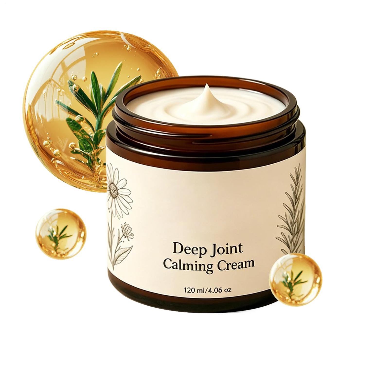 Nepimi Organics Deep Joint Calming Cream,Moisturizing Massage Topical Body Cream