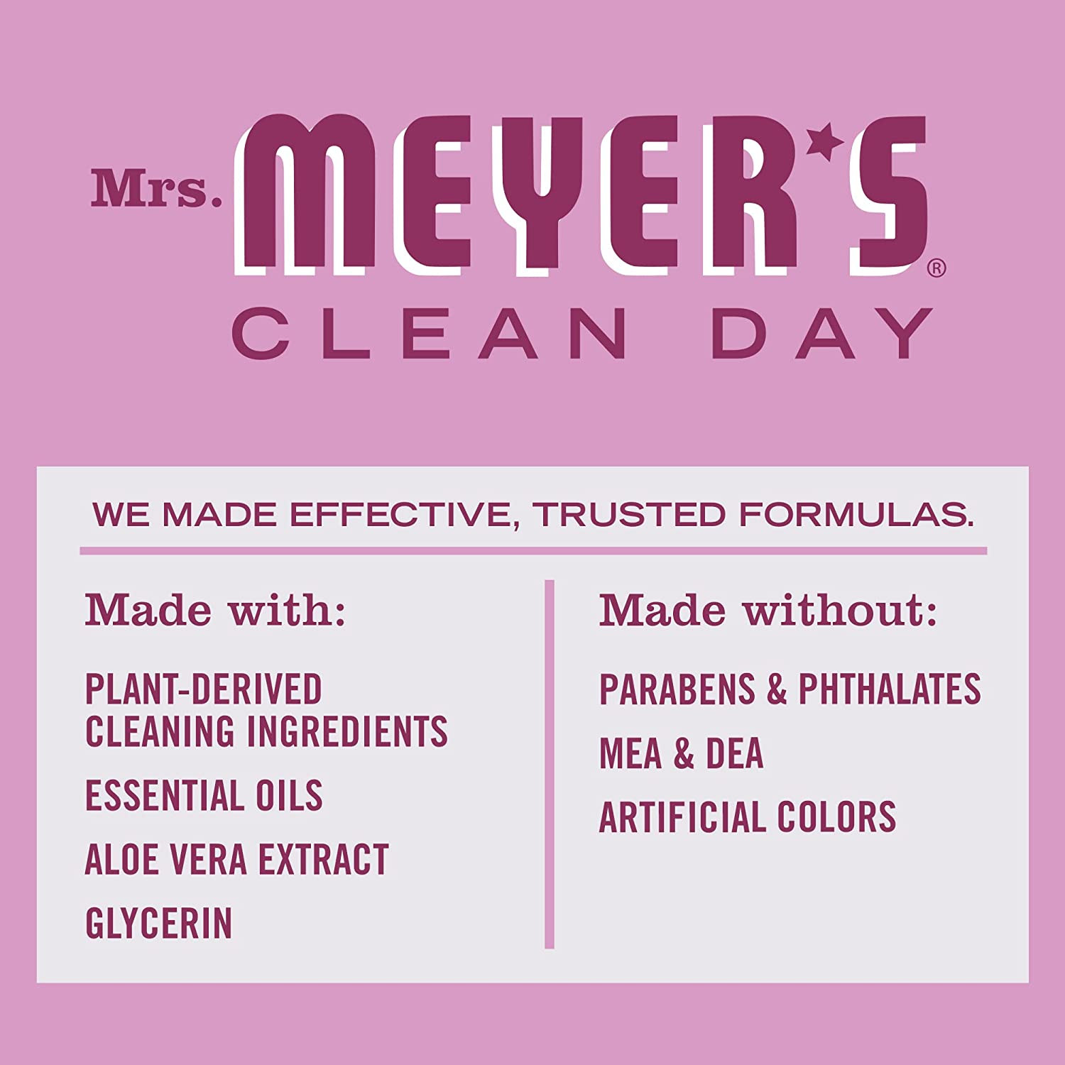 Mrs. Meyers Liquid Dish Soap Refill Biodegradable Formula Peony 48 fl. oz
