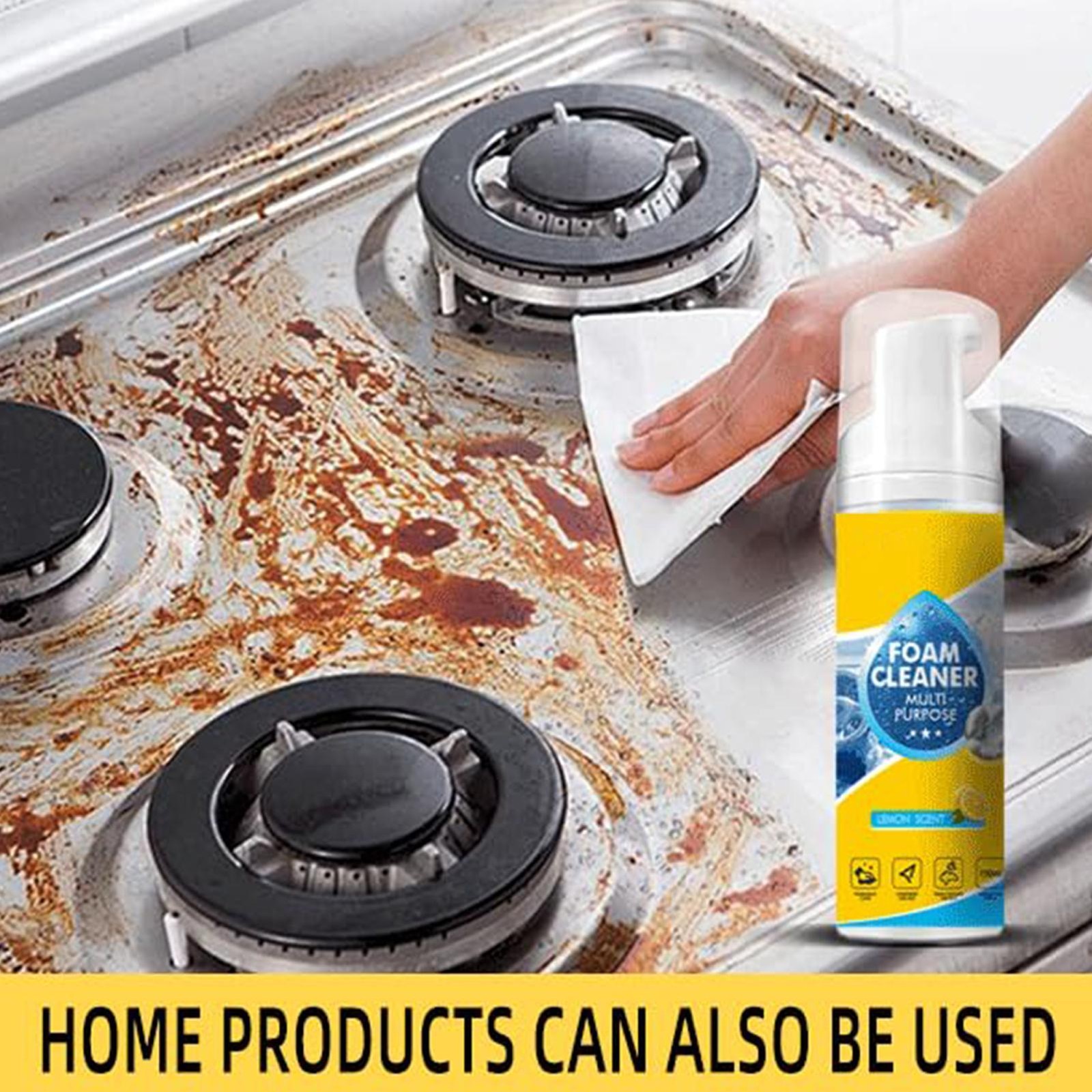 Multi-Enzyme Foam Cleaner,All-Purpose Deep Cleaning Spray For Car,Kitchen,Sofa