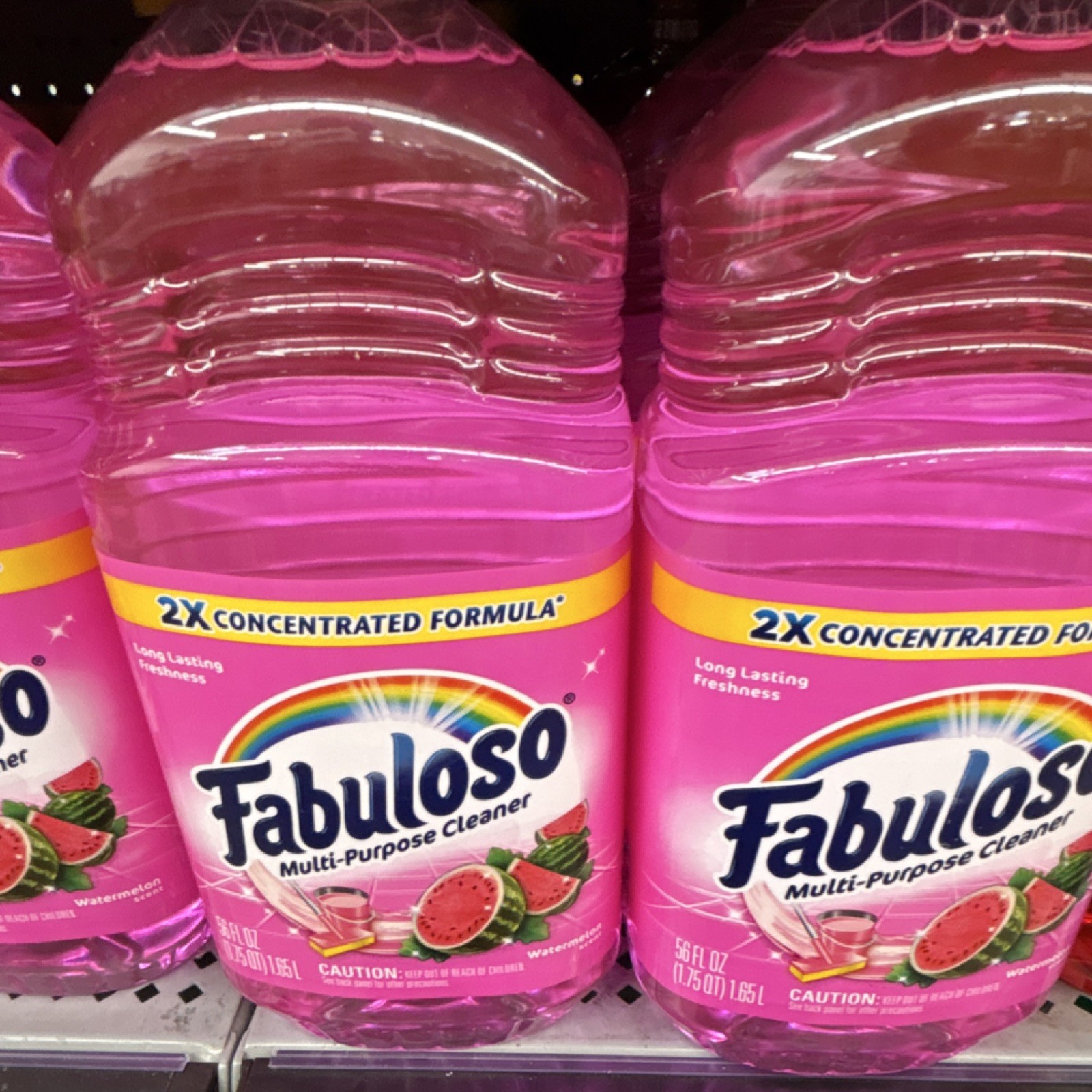 Fabuloso Multi-Purpose Cleaner 2X Concentrated Formula Watermelon Peach 56 fl oz