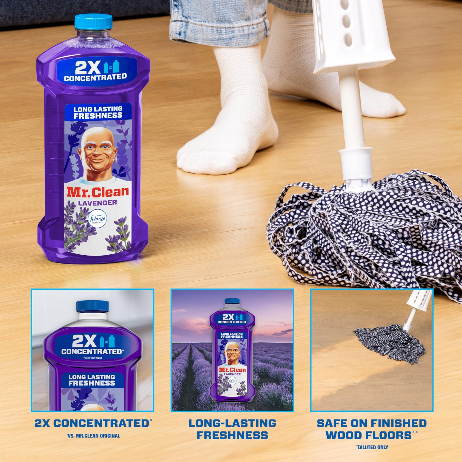 Mr. Clean All Purpose Cleaner, Floor Cleaner for Mopping 41 Fl Oz (Pack of 1)