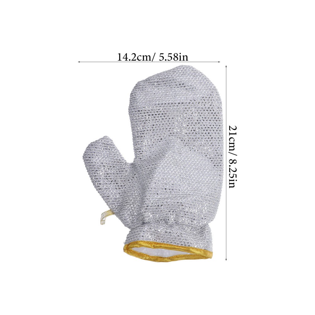 Bamboo Fiber Dishwashing Gloves Heat Resistant Kitchen Household Cleaning Gloves