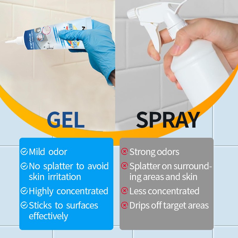2PCS NUAN Mold Stain Remover Gel Cleaner Heavy Duty Stain Cleaner Washer Clean
