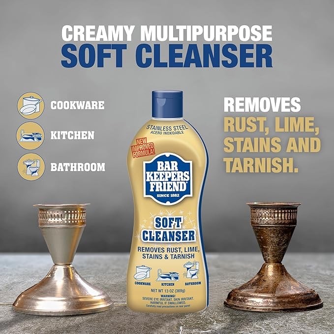 Bar Keepers Friend Soft Cleaner Premixed Formula, Citrus, 13 Ounce (Pack of 2)