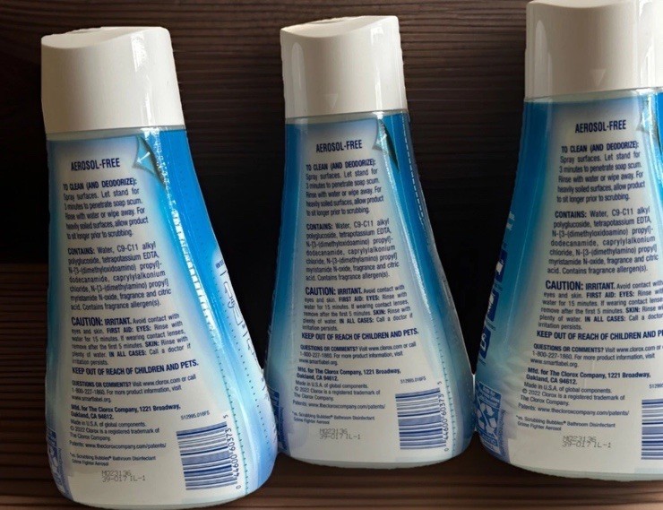 Clorox Bathroom Ultra Foamer, Cleaner Spray Refill, Rain Clean, 16oz Lot Of 3 OP