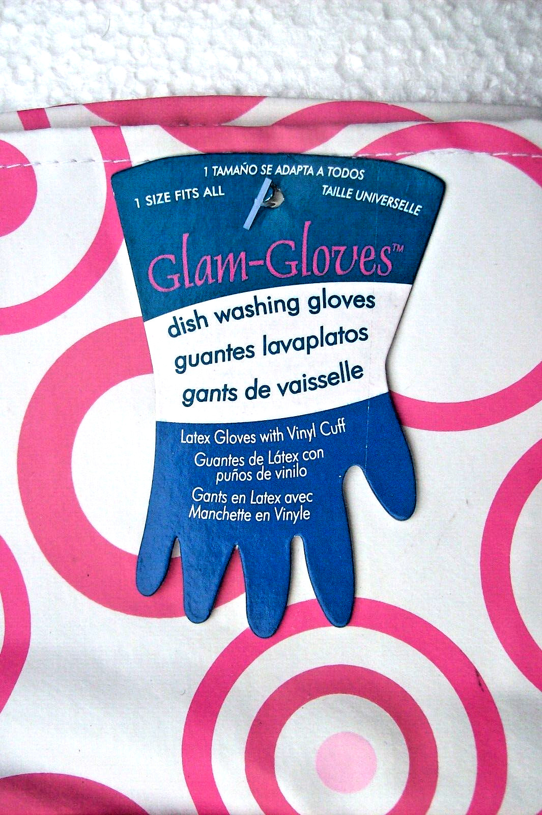 2 PAIRS Of EVRIHOLDER GLAM GLOVES Latex Dishwashing Cleaning Gloves~ PINK~SEALED
