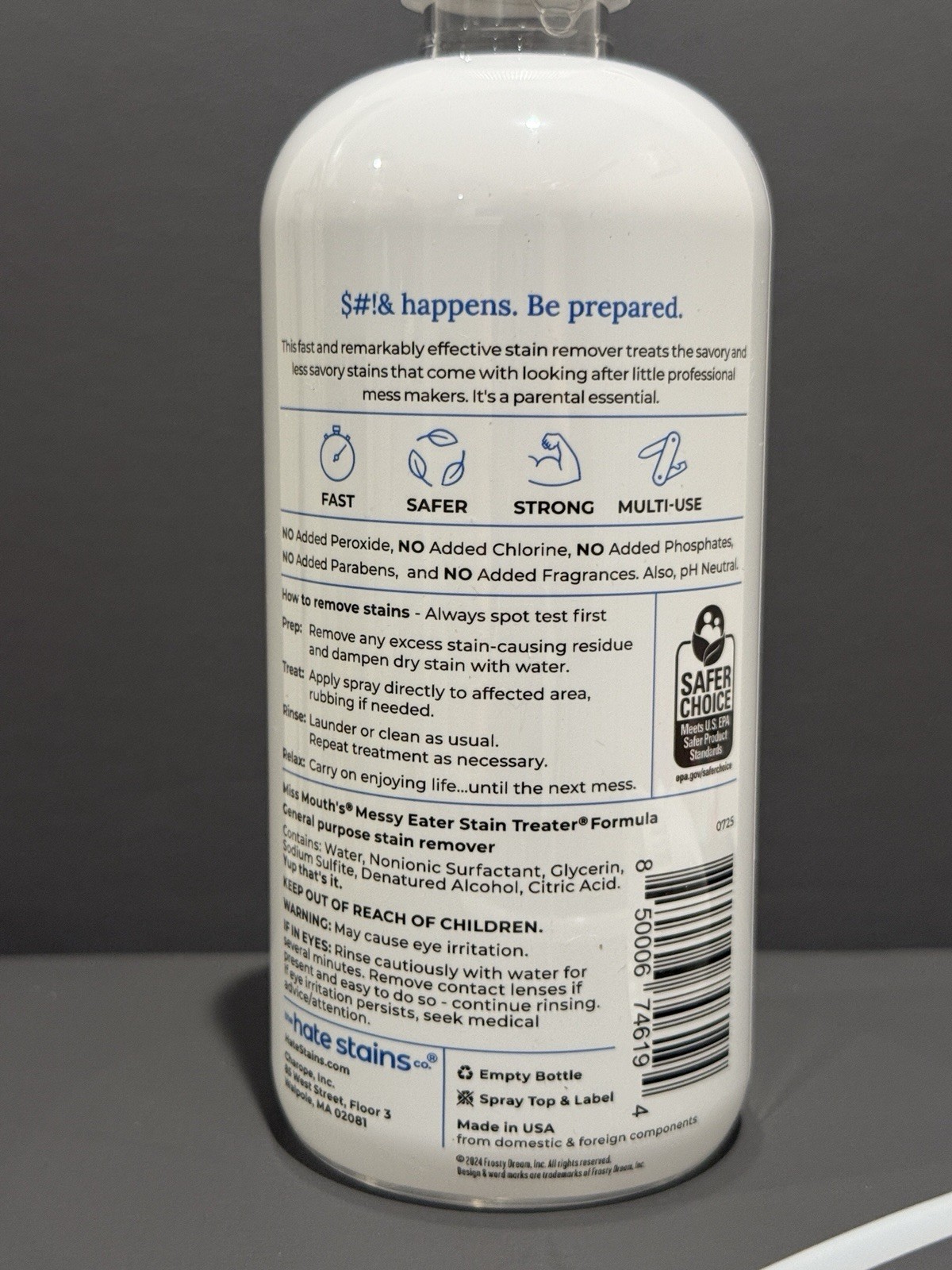 Miss Mouth’s Messy Eater Stain Treater Spray – 16oz Stain Remover Fast Effective