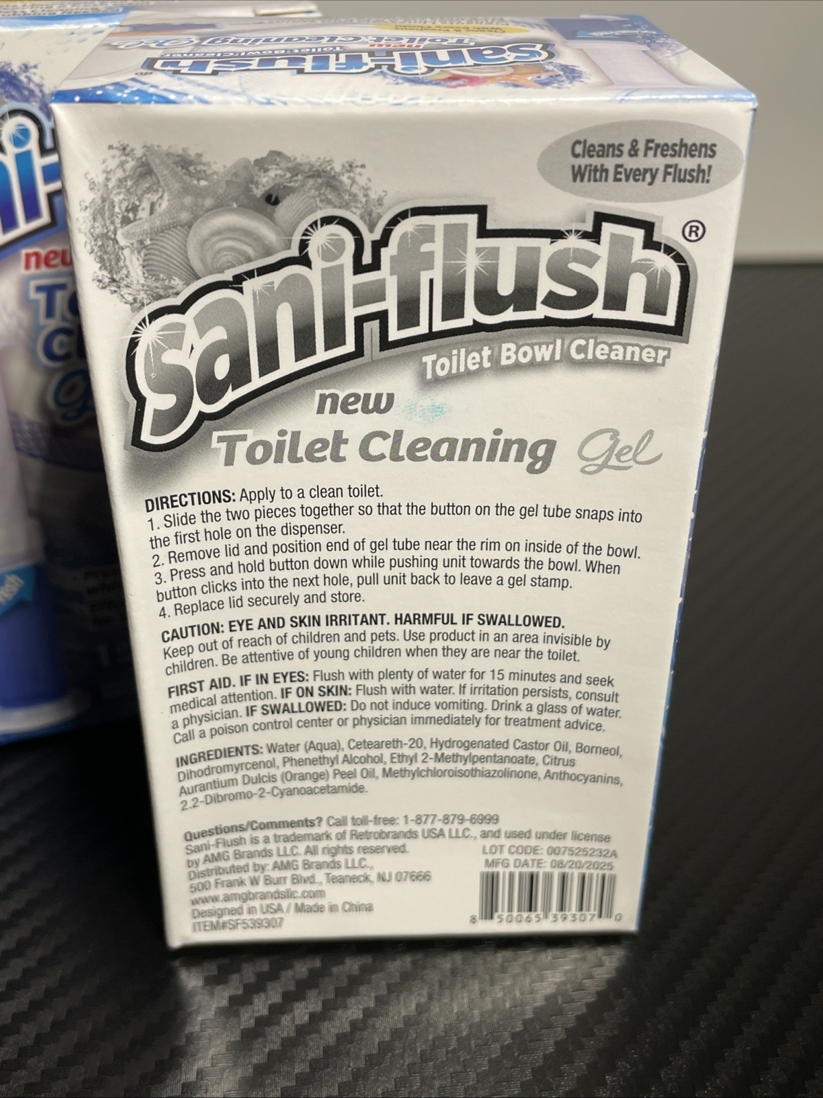Lot Of 2 Sani-Flush Toilet Cleaning Gel Ocean Fresh 24 Flower Stamps Total