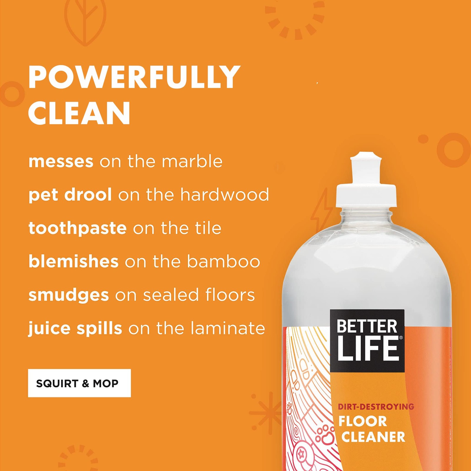 Better Life Naturally Dirt-destroying Floor Cleaner, Citrus Mint, 32 Fl Oz (pack