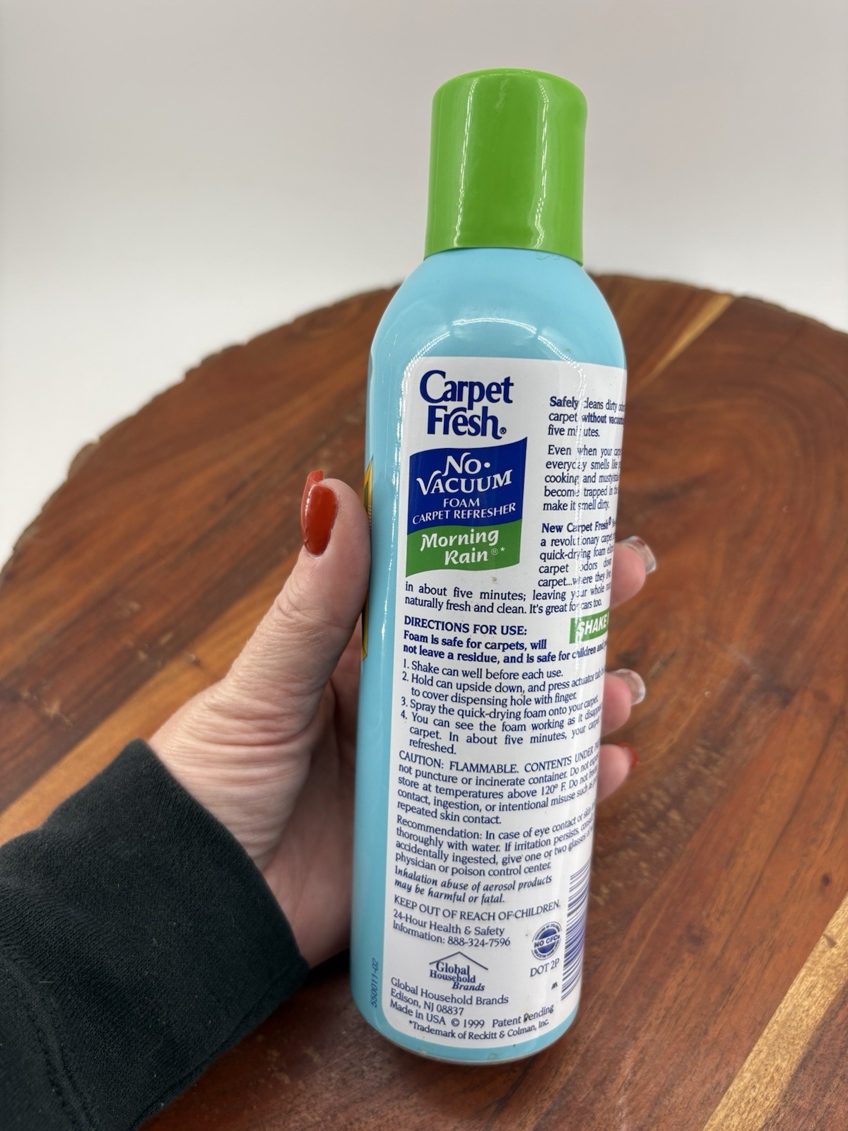 Vintage 1999 Carpet Fresh No Vacuum Foam Carpet Refresher Morning Rain 10.5 oz