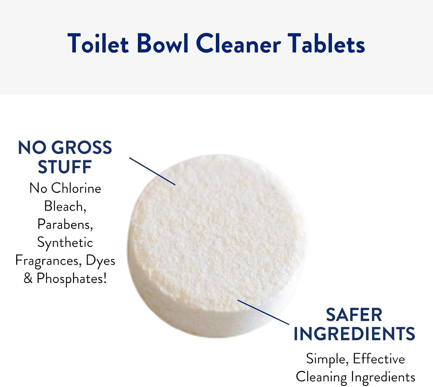 Toilet Bowl Cleaner | Eco Friendly Toilet Bowl Cleaner Tablets for Removing Hard
