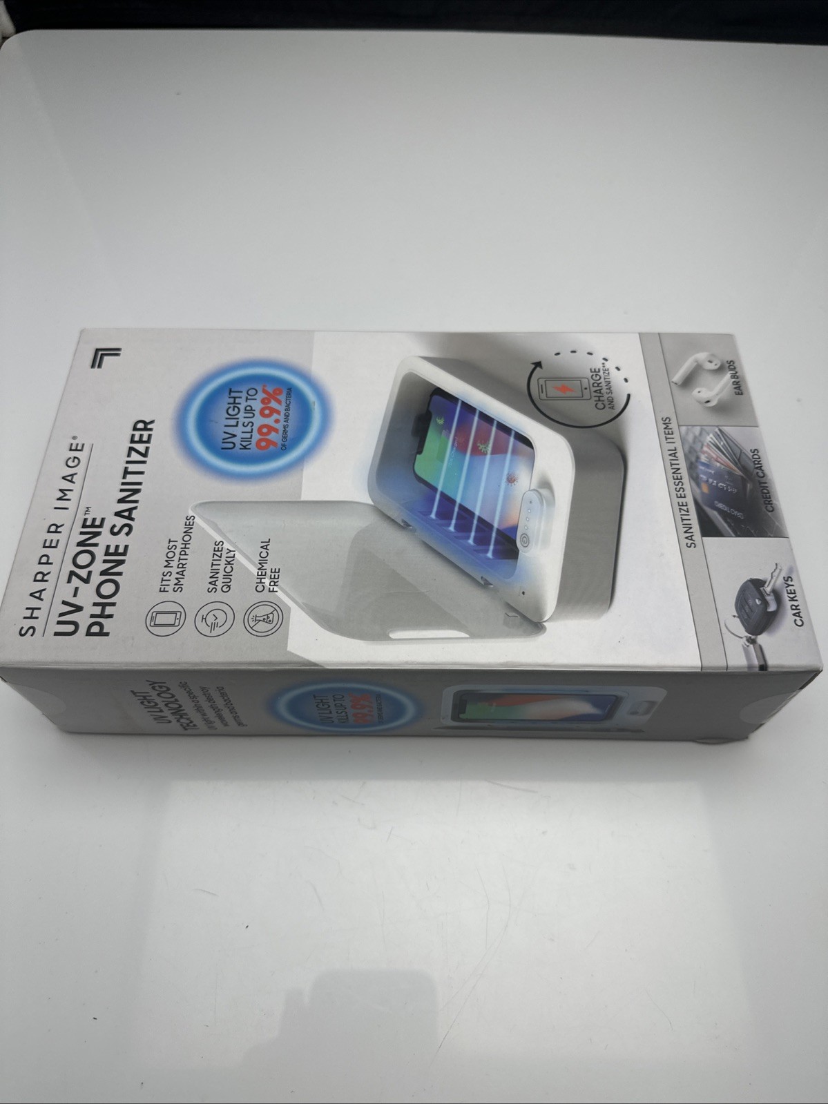 Sharper Image ~ UV-Zone Phone & Small Item Sanitizer, NEW!