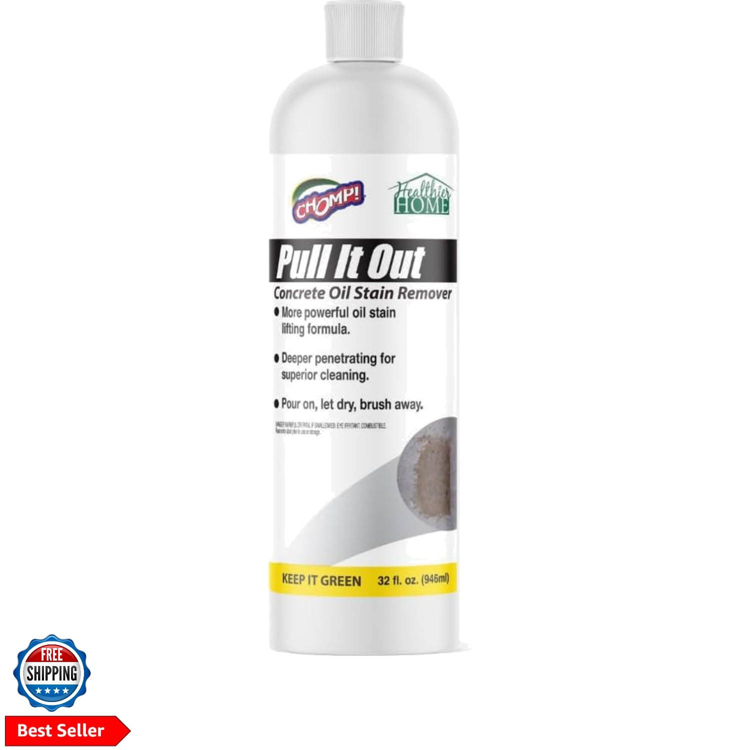 Concrete Oil Stain Remover: Pull It Out Removes and Cleans Oils, Greases from…