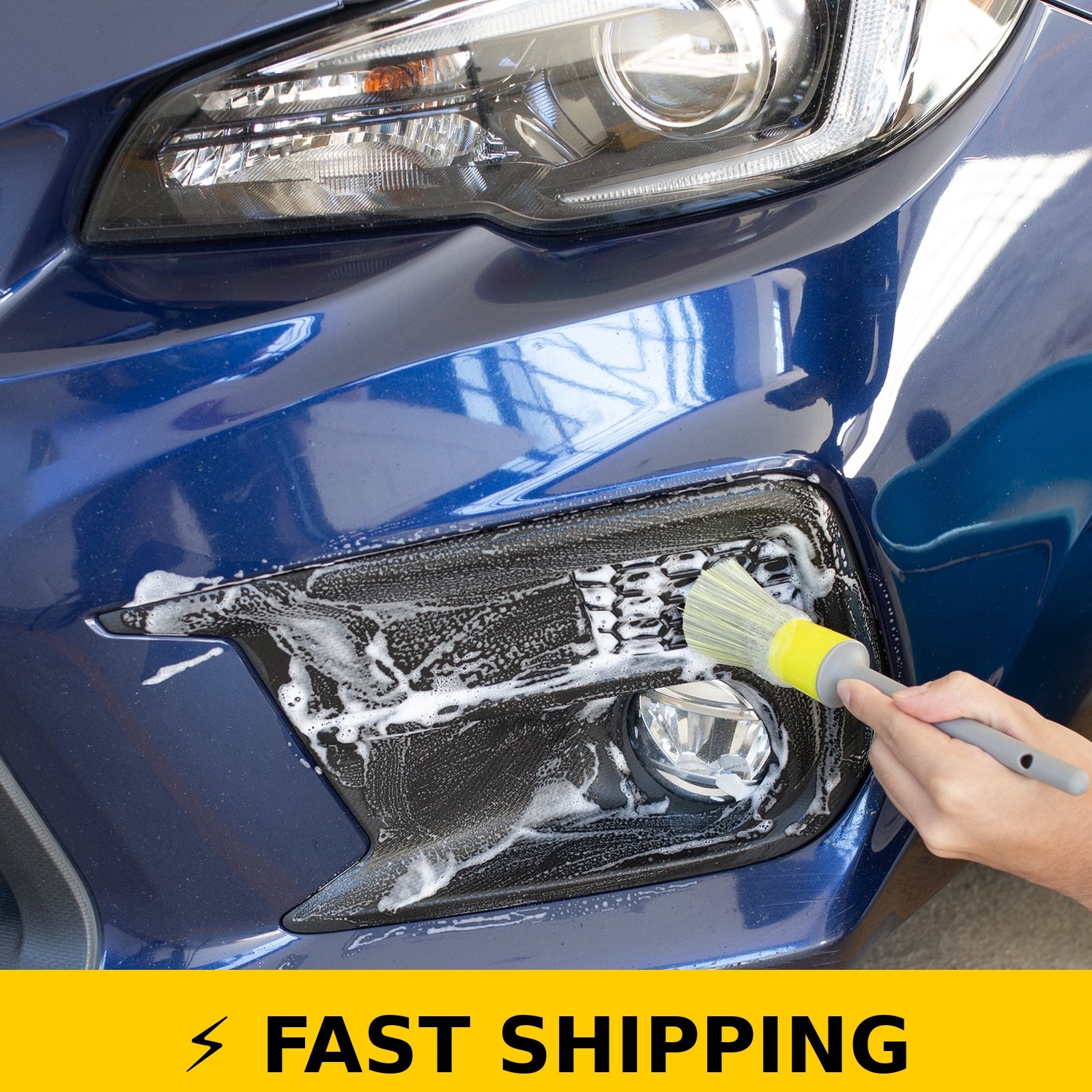 Auto Drive 2-Piece Car Detailing Brush Set