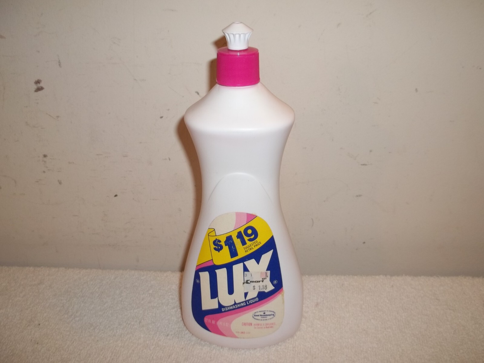 Vtg Unused 1980’s Lever LUX Dishwashing Liquid Dish Detergent Soap 22 Oz Prop