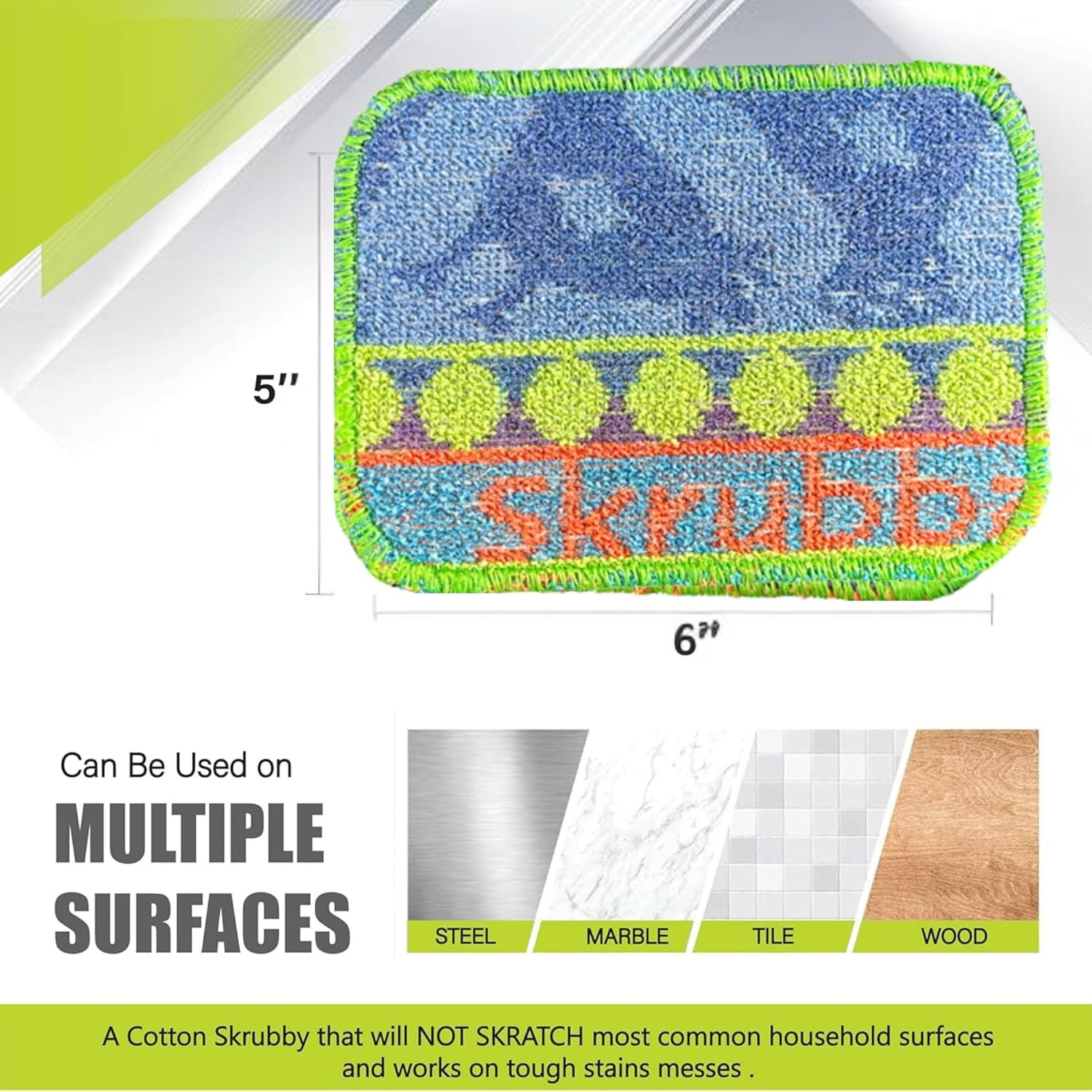 Wet-It Skrubba Non-Scratch Scouring Pad – European Scrubby Sponge for Kitchen Cl