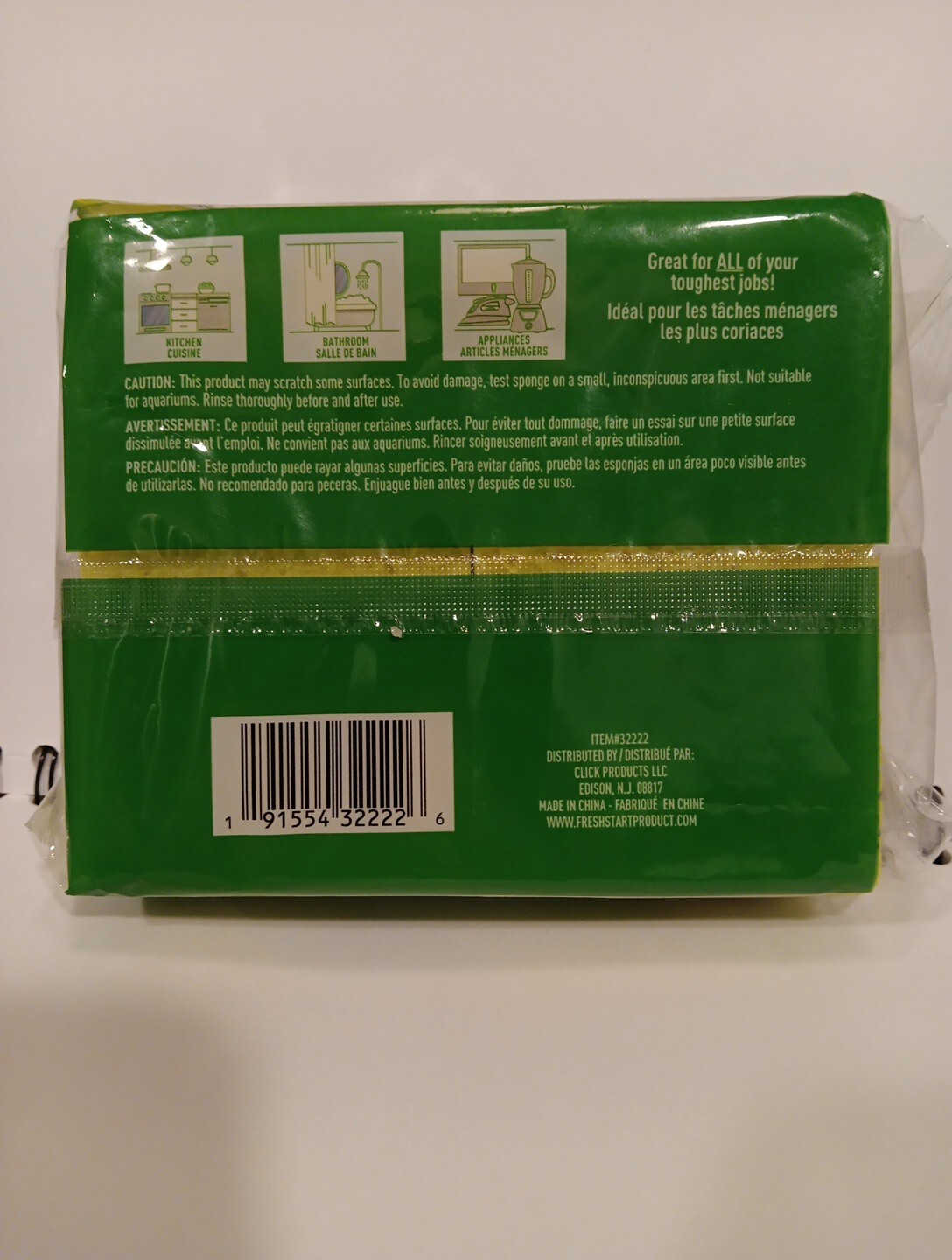 Sponges, Heavy duty cellulose sponges value 4 Pack, Great for all Tough Cleaning