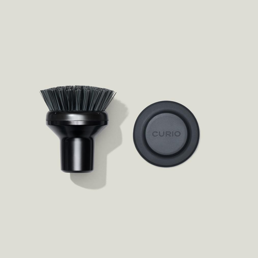 Ionic Palm Brush, Magnetized to Stand Upright, Stainless Steel with Replaceab…