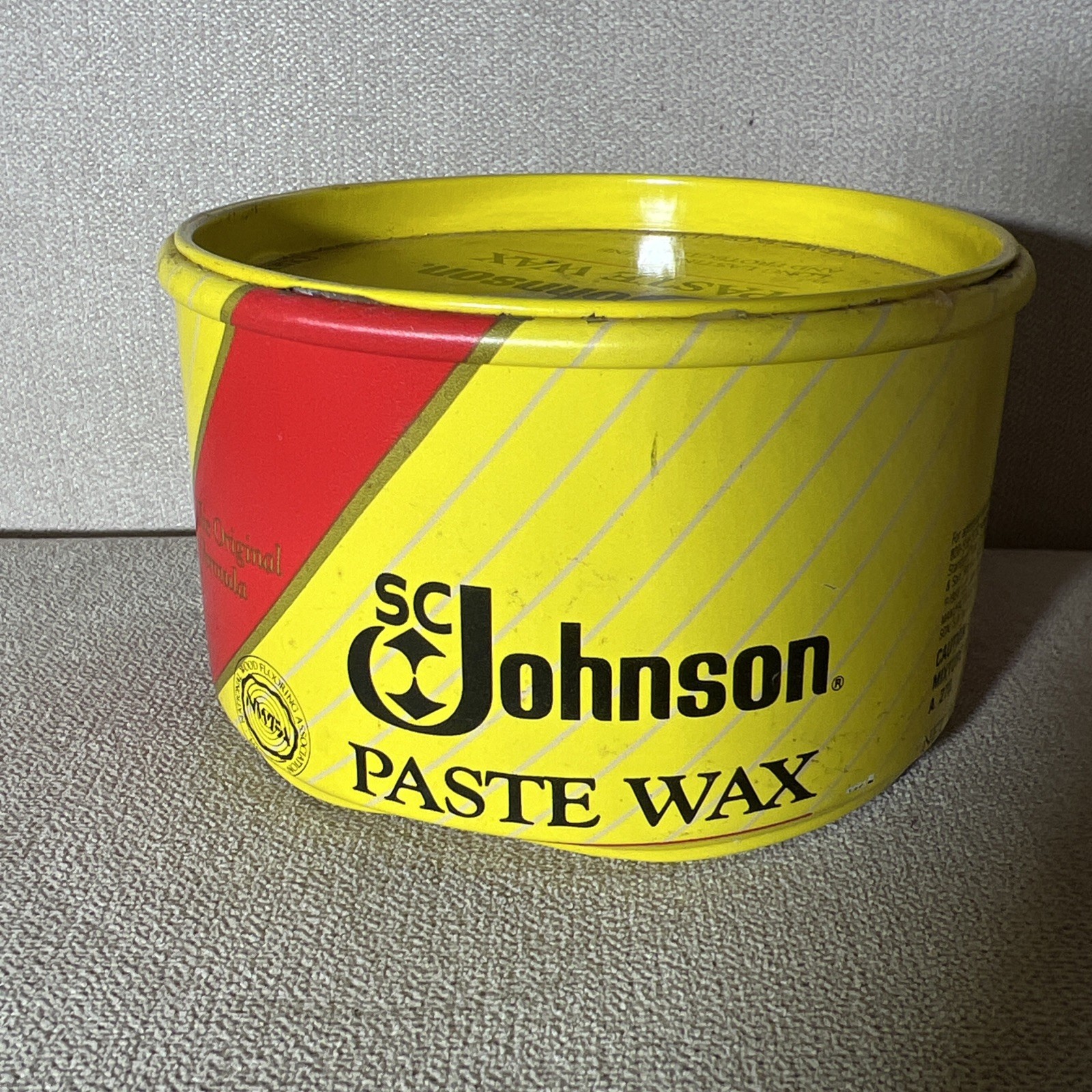 SC Johnson Paste Wax Original Formula Container 1 Lb 80-85% Full