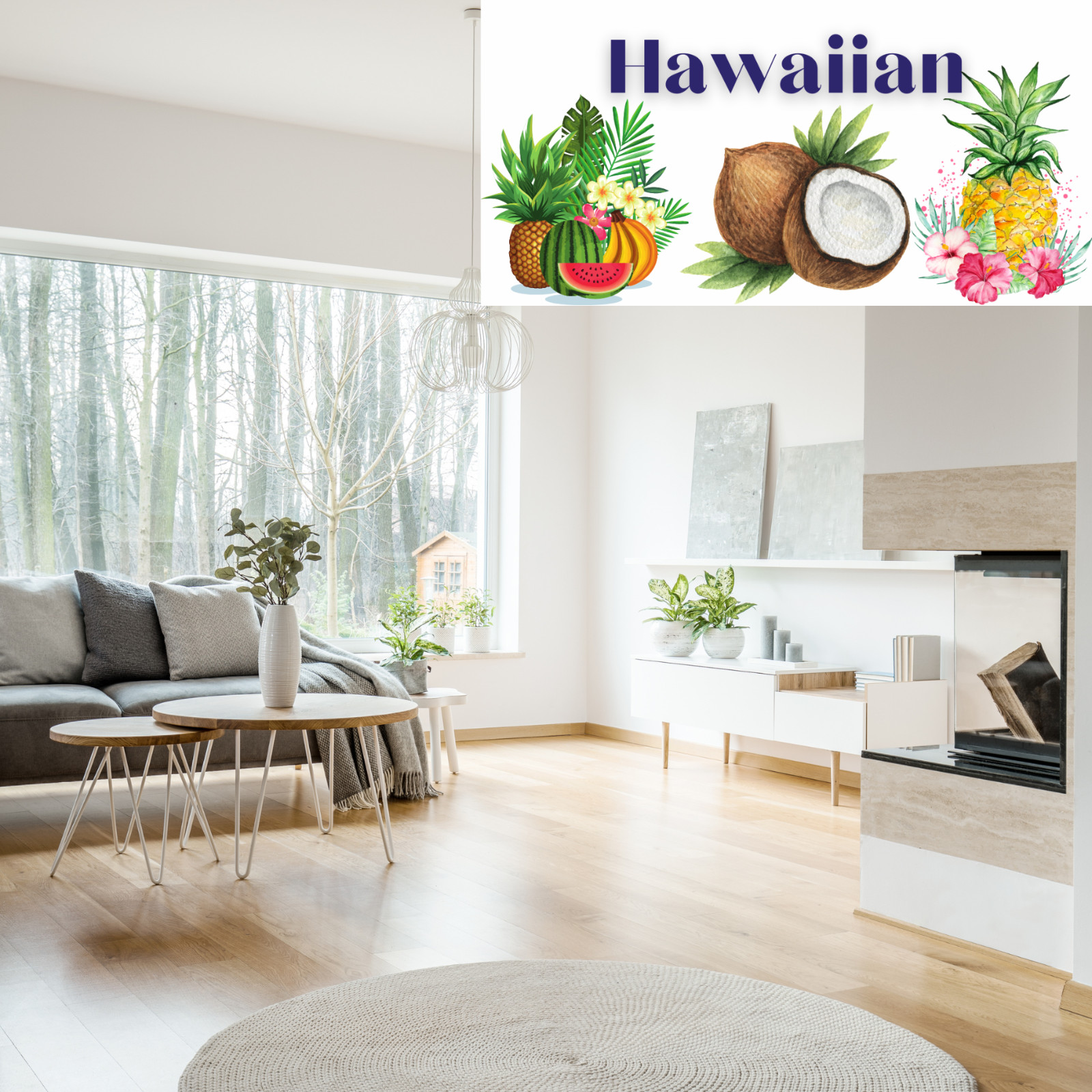 Eleganceinlife Hawaiian-Scented Carpet and Room Deodorizer Baking Soda, 3.5 LB.