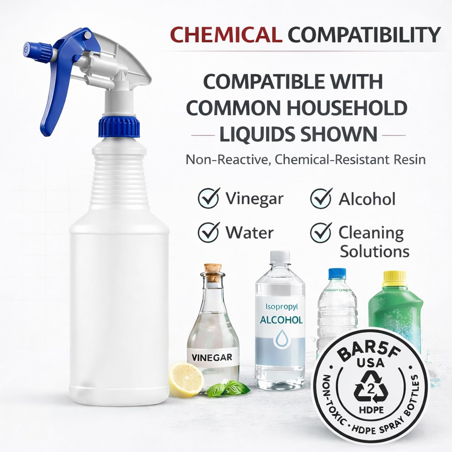 Professional Sprayer 24-Ounce – 20 Foot Spray, Bleach Resistant, Adjustable Nozz