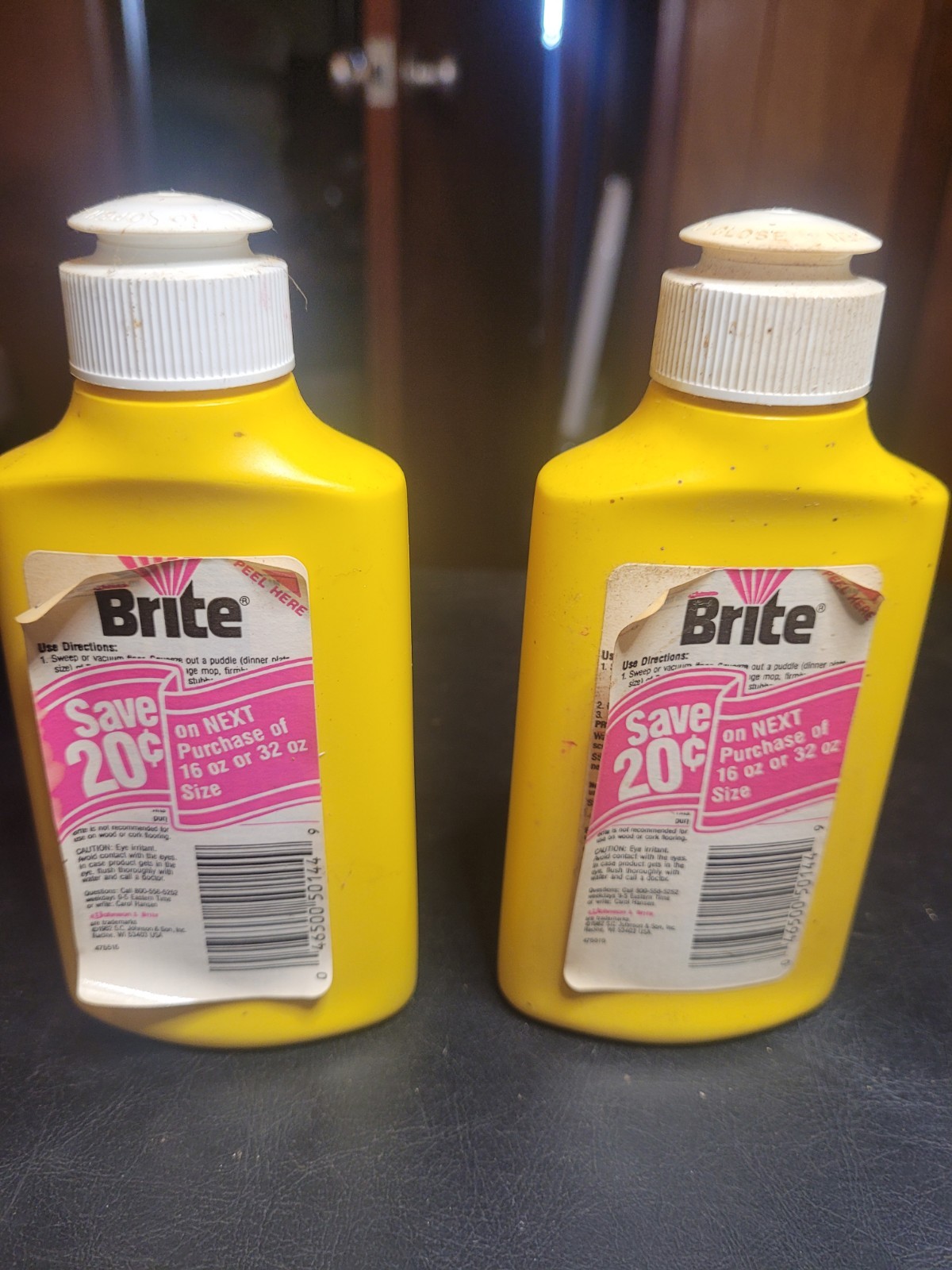 2 Bottles Of Vintage Brite Floor Cleaner – About Half Full. See Pics.