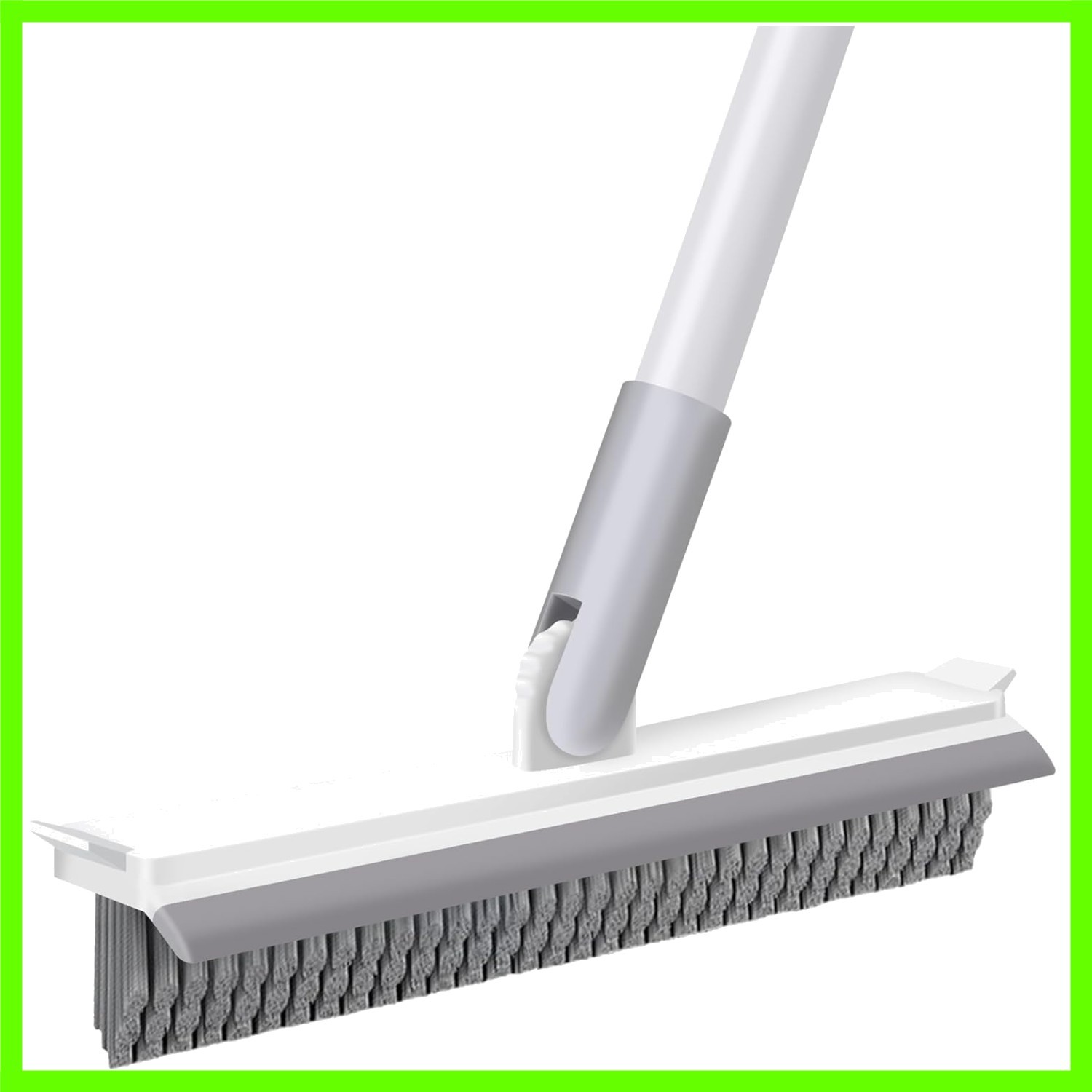 Grout Brush with Long Handle, Floor Cleaning Scrubber with Stiff Bristles for…