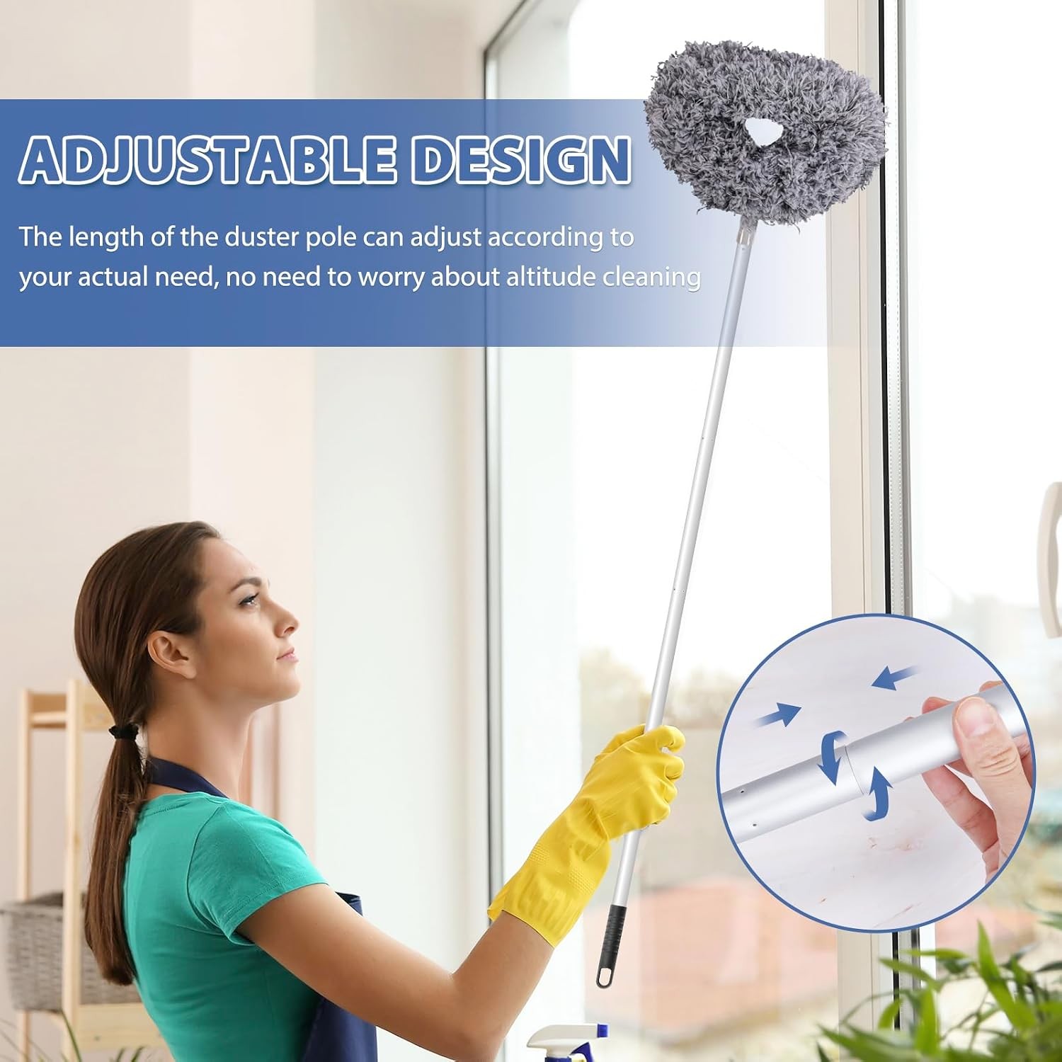 Ceiling Fan Cleaner Duster High Ceiling Extended Fan Blade Cleaner from 13 to 50