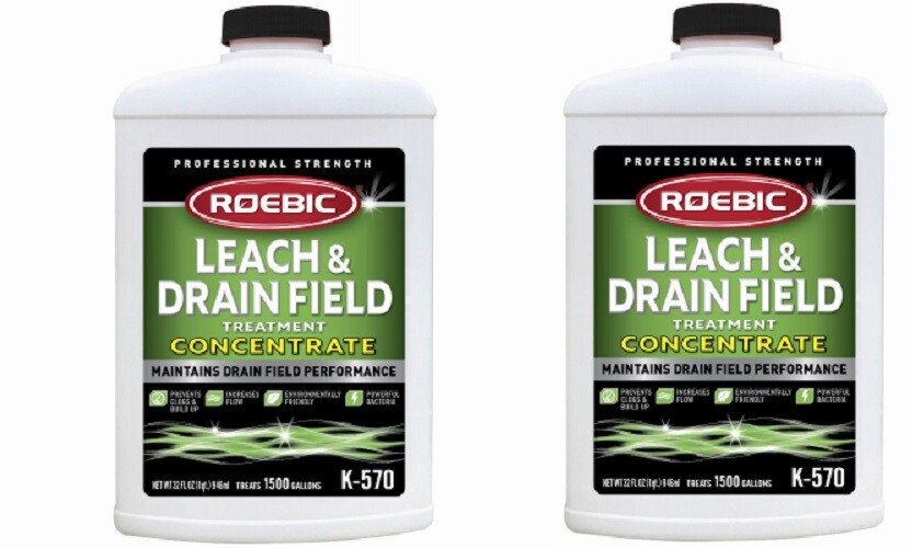 (2) Roebic K-570 Quart Concentrate Emergency Leach & Septic Drain Field Opener