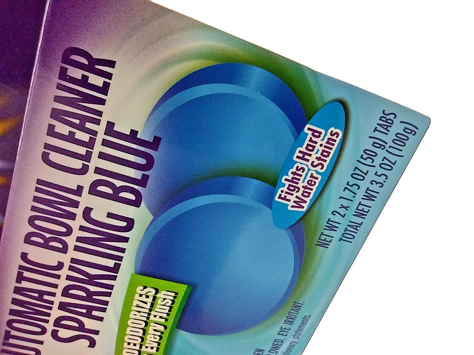 (3 Boxes) newKABOOM Automatic Toilet Bowl Cleaner & Deodorizes S.Blue 2Tabs/Box
