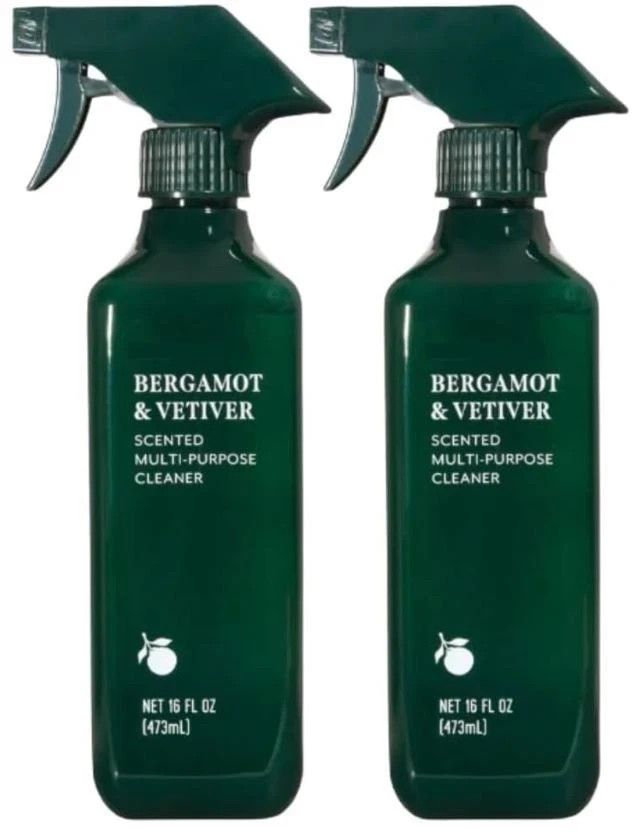 2 Pack Trader Joe’s BERGAMOT & VETIVER SCENTED MULTI-PURPOSE CLEANER Spray 16 oz