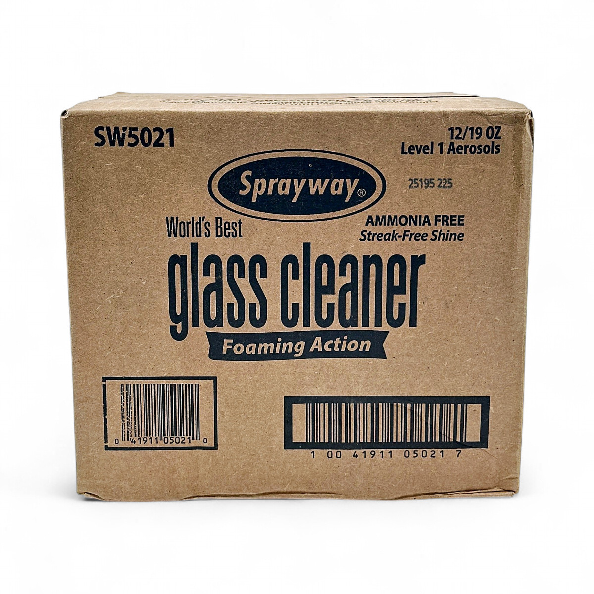 Sprayway Glass Cleaner – Foaming Action 12-Pack 19oz Aerosols