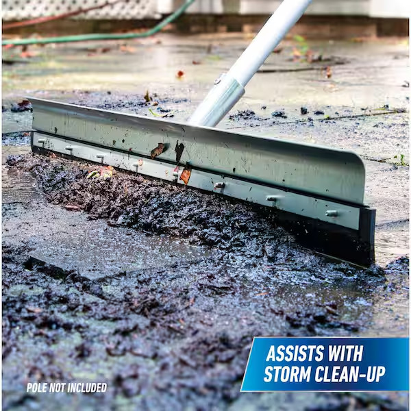 24 Inch Heavy Duty Floor Squeegee Water Removal Garage Concrete Cleaning Tool