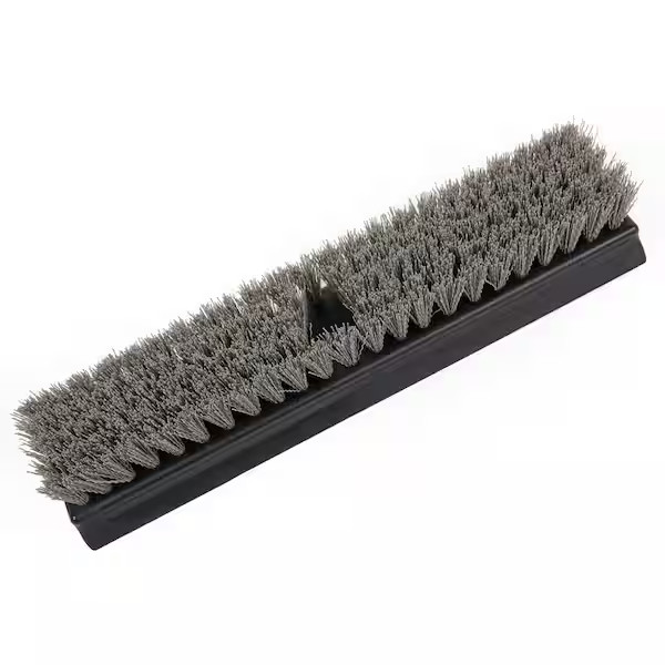 12″ Heavy Duty Deck Scrub Brush 50″ Handle Stiff Bristles Floor Patio Cleaner