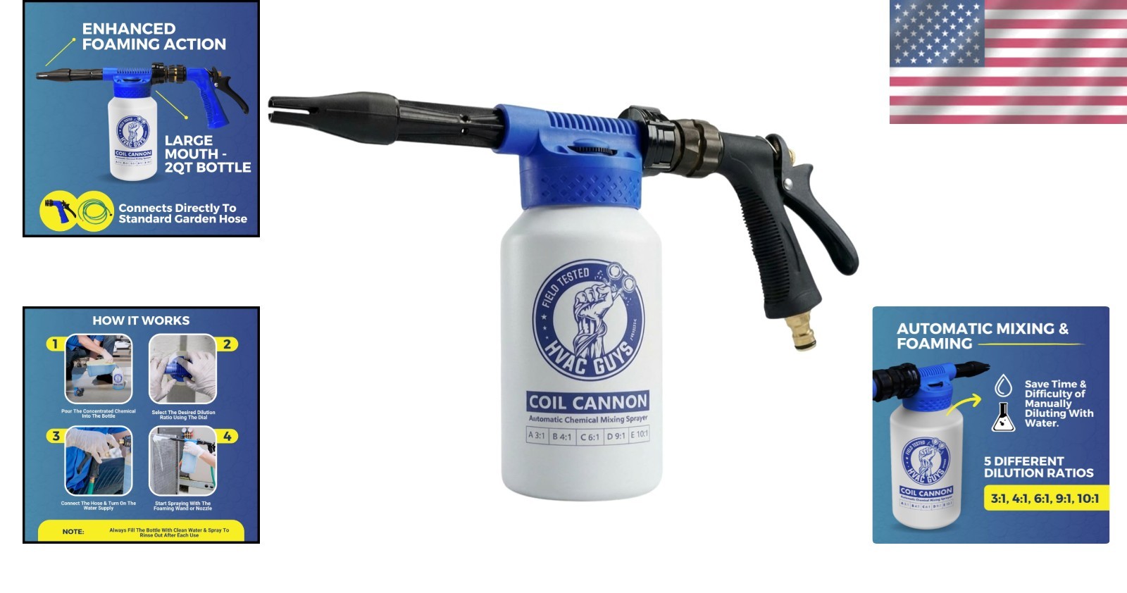 Automatic Mixing Sprayer for AC Coils | 5 Ratios