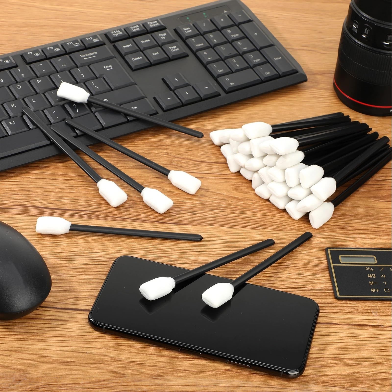 1000 Cleaning Swabs 5.1″ Foam Tip Sponge Sticks for Electronics, Cameras & Lense