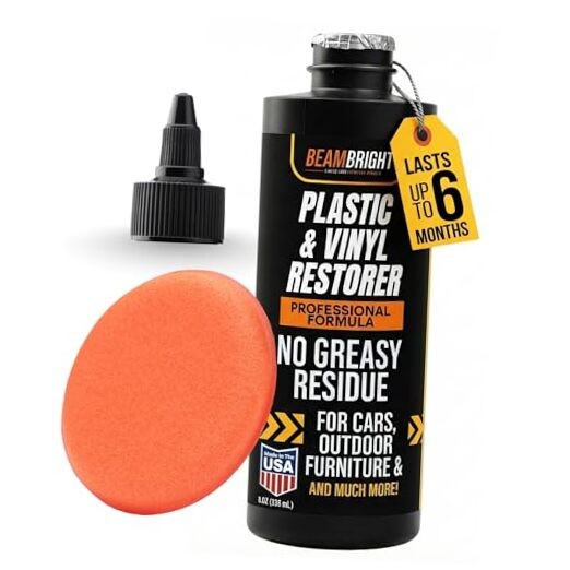 Plastic Trim Restorer – Dry, Non-Greasy for a True Natural Black Trim Finish