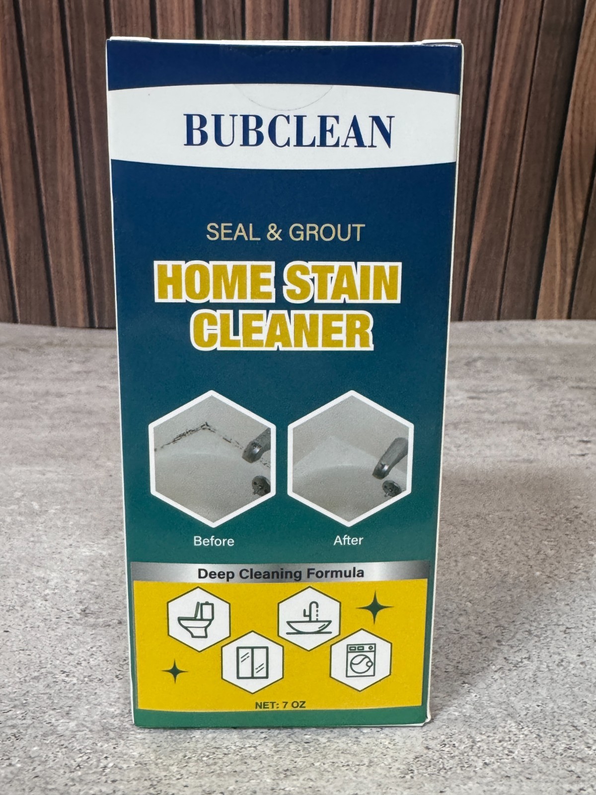 BUBUBCLEAN Seal & Grout Home Stain Cleaner Gel Mold Remover 7oz New