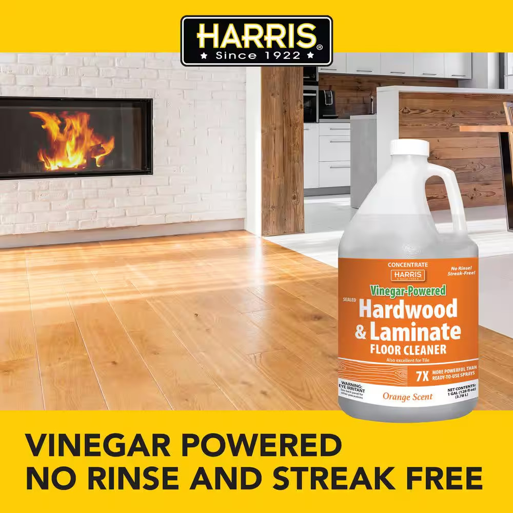 128 Oz. Vinegar-Powered Sealed Hardwood and Laminate Floor Cleaner with Orange S