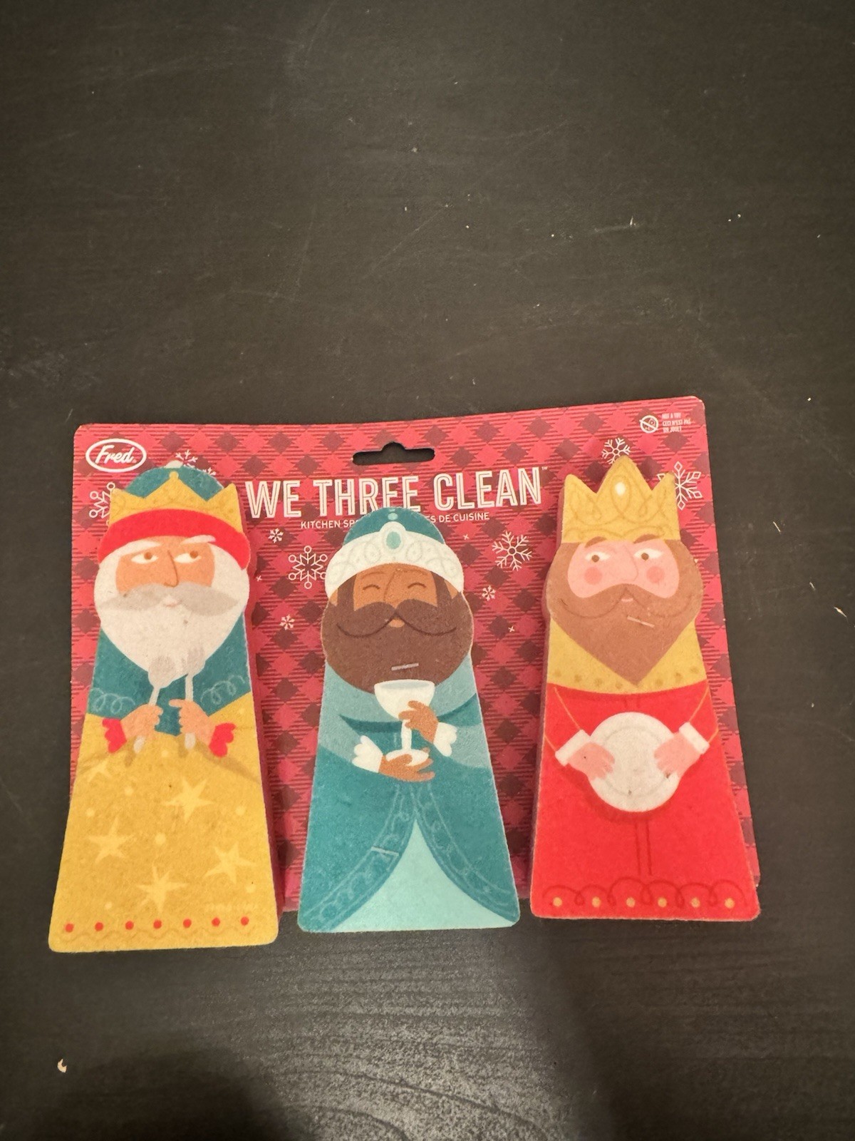Genuine Fred Novelty Sponges We Three Clean Wise Men Christmas Holiday