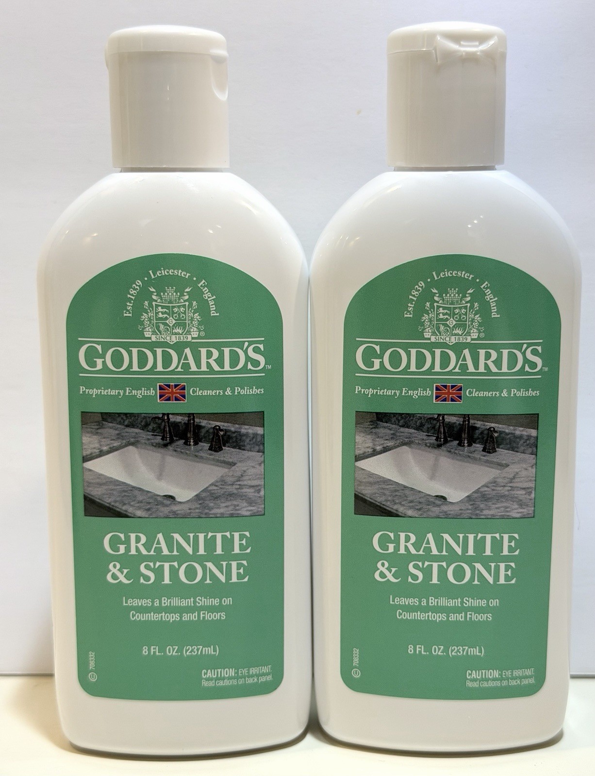 2 Pack Goddard’s Granite & Stone Cleaner Polish For Countertops And Floors 8 oz