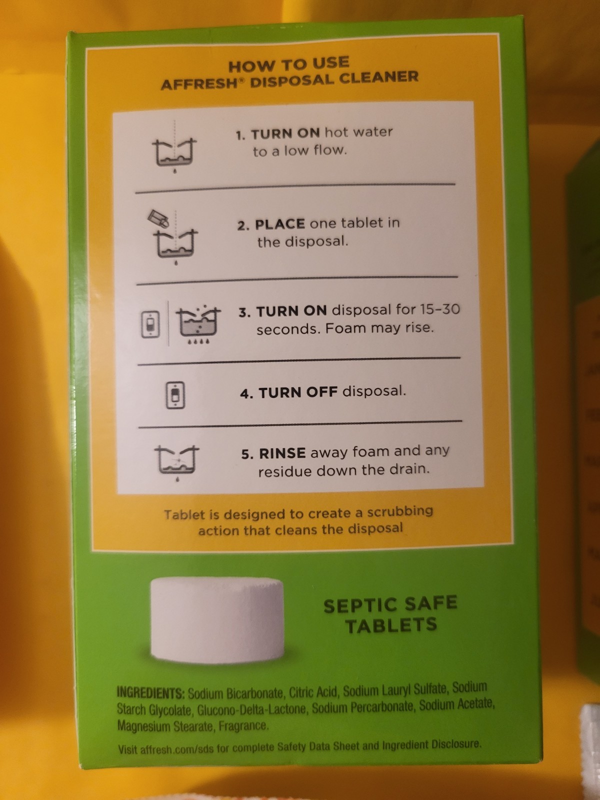 Affresh + Lemi Shine Disposal cleaner tablets – 14 tablets total