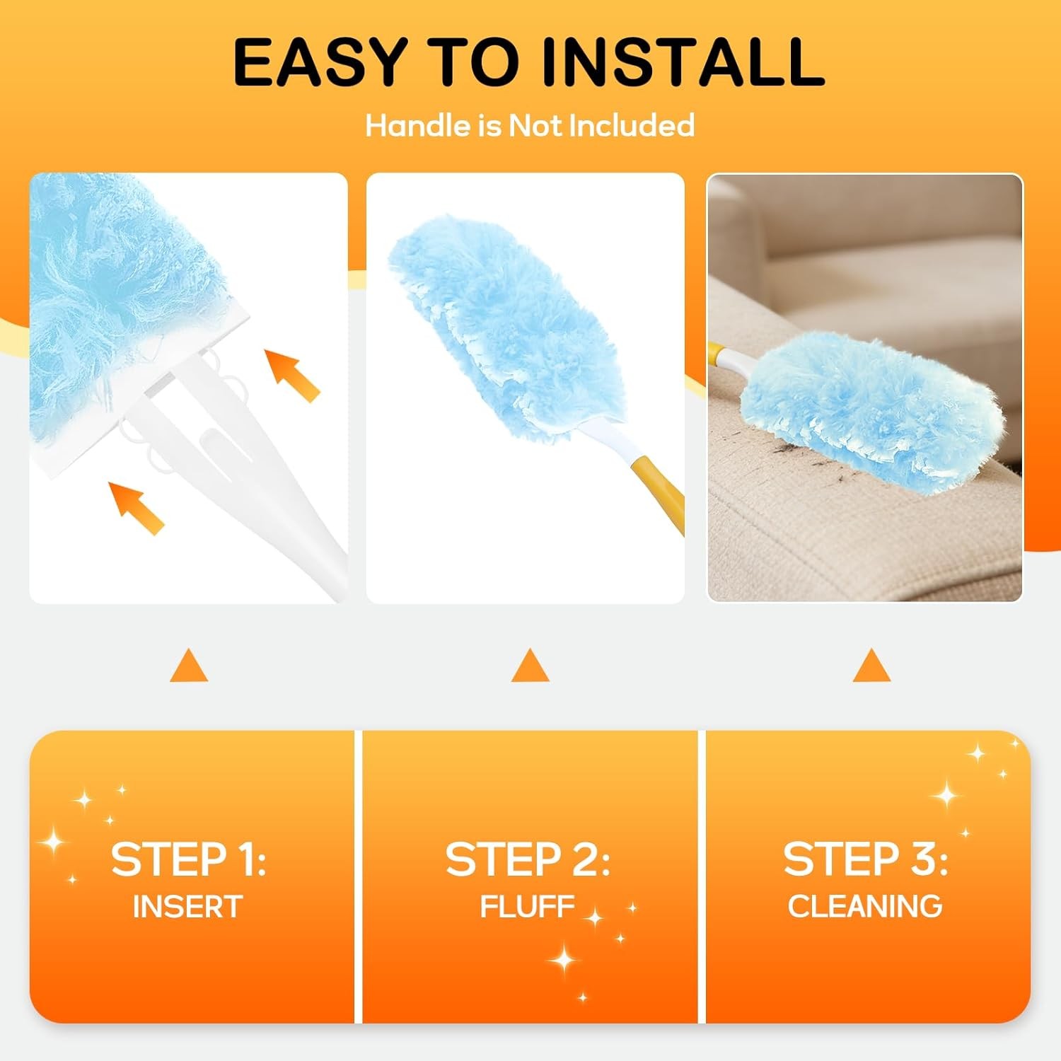 25 Count Duster Refills Compatible W/ Swiffer Dusters Cleaning Disposable Duster