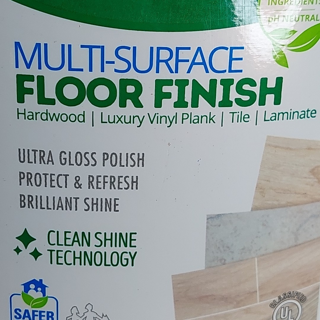 Quick Shine Multi Surface Floor Finish 27oz squirt bottle (QTY 2 Pack)