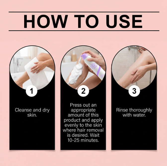 NEW Cloud Sense Gentle Hair Removal Mousse Spray, Aloe & Hyaluronic Acid