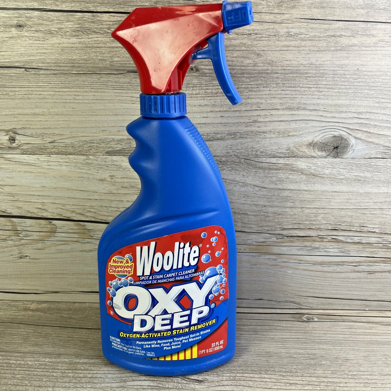 Vintage Woolite Oxy Deep Spot & Stain Carpet Cleaner 20oz 75% Full 2006 Bissell