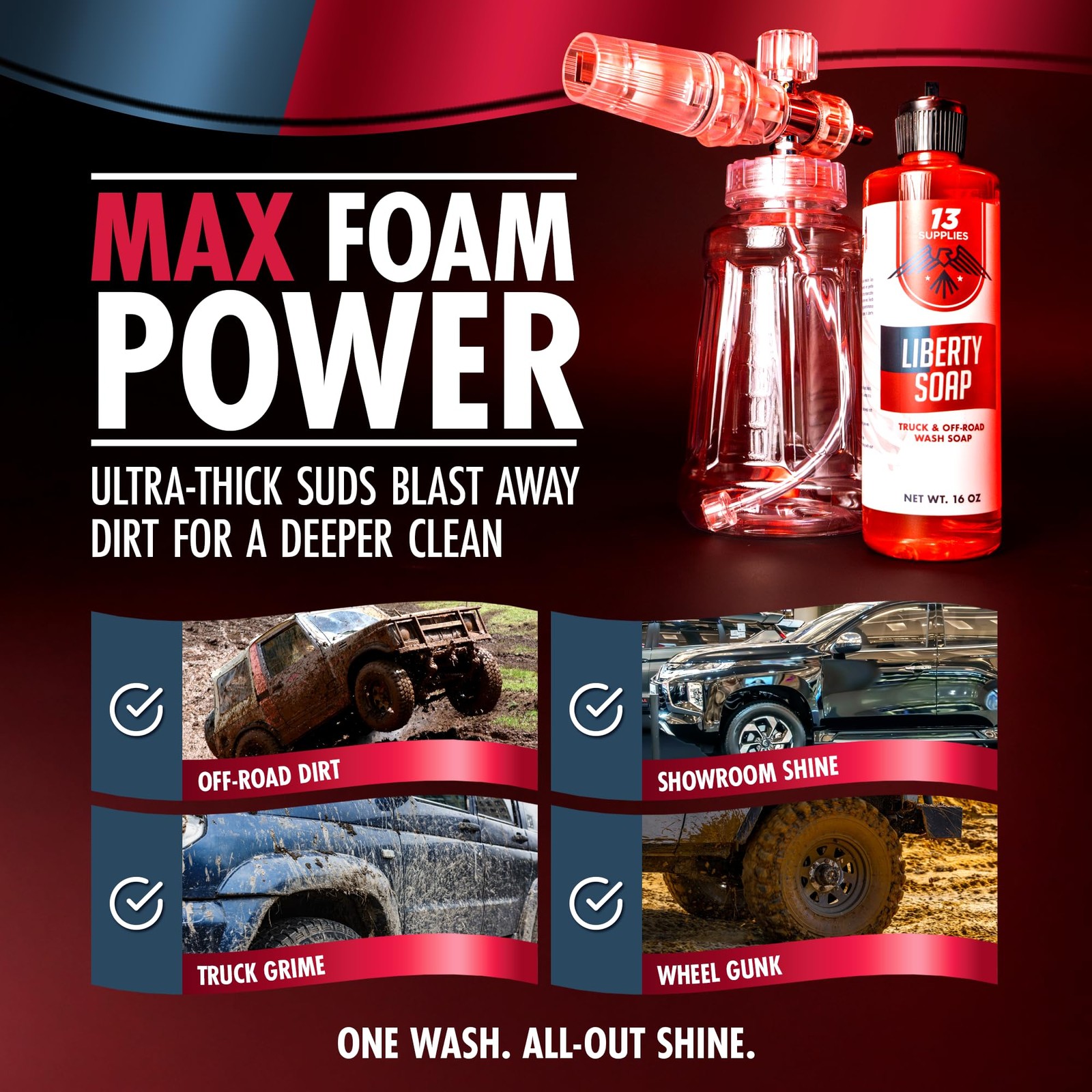 Liberty Foaming Car Wash Soap for Foam Cannon – pH Neutral Car Shampoo for Ca…